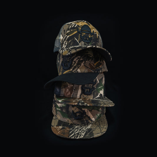 Pack - 4 Gorras Cacería + Porta Gorras